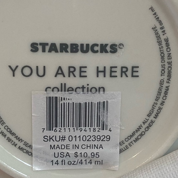 Starbucks Coffee Mug New York City You Are Here Collector Series 14oz 2013 NYC - Picture 3 of 6